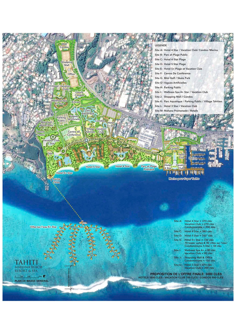 Tahiti Master Plan - Aerial Map