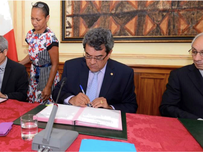 Tahiti MOU Signing Ceremony